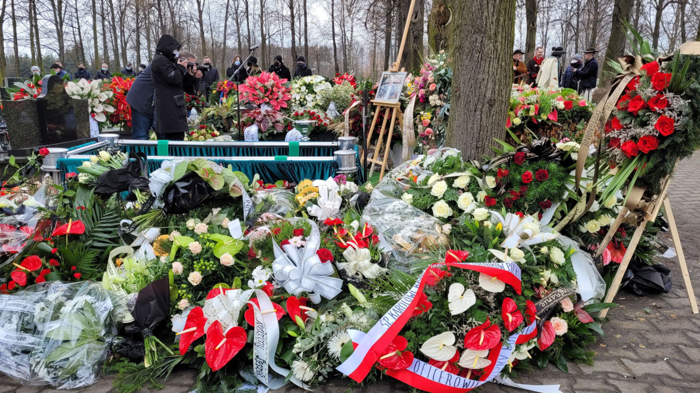 Pogrzeb milionera Karola Kani ze Śląska, który zginął  w katastrofie lotniczej w Pszczynie