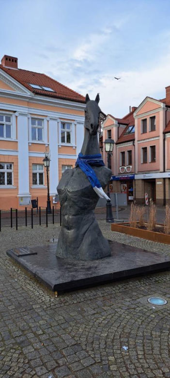 Tak prezentuje się pomnik Seksownego Konia z Konina