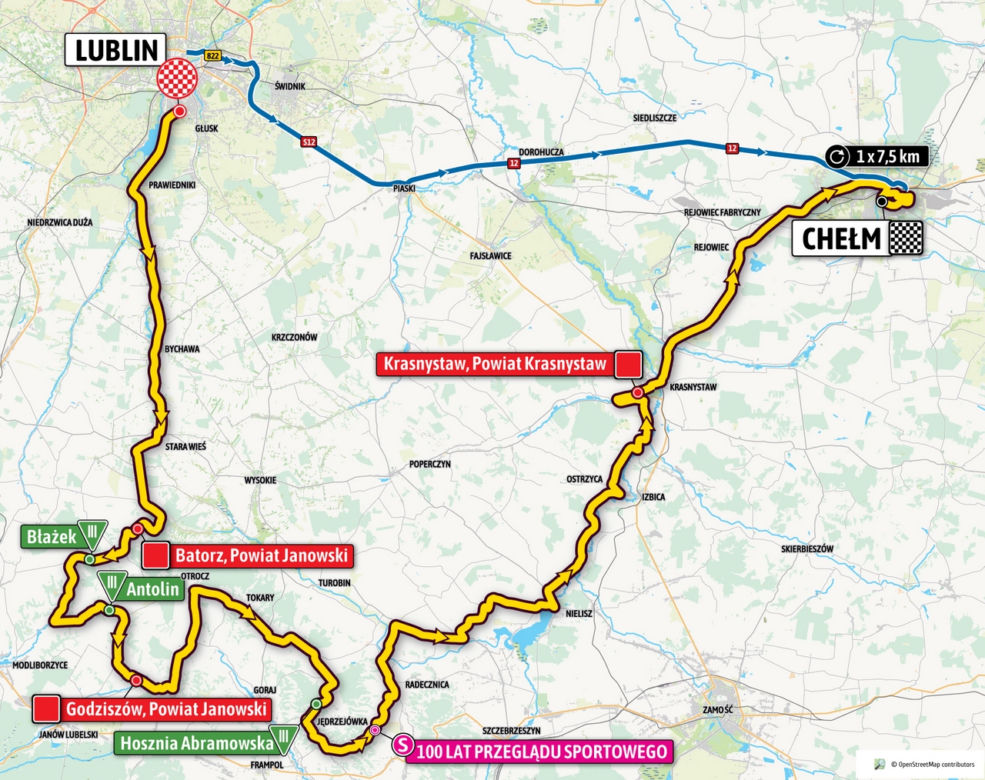 Tour de Pologne 2021: mapa wyścigu, trasa, etapy