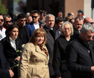 Ból, rozpacz, łzy. Poruszające sceny na pogrzebie Łukasza Litewki