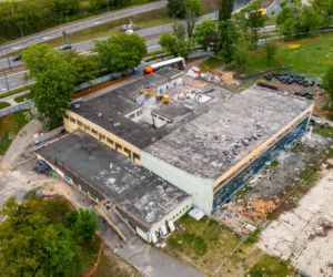 Ośrodek Namysłowska w Warszawie - rozbiórka basenu