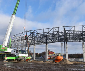 Budowa stadionu w Szczecinie - luty 2020