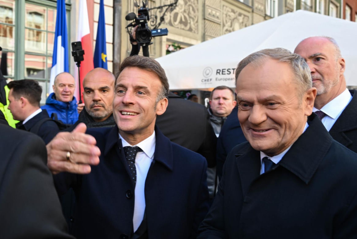 Emmanuel Macron już w Gdańsku i wzbudza ogromne zainteresowanie!