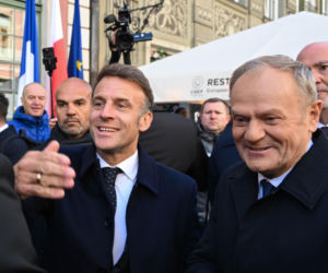 Emmanuel Macron już w Gdańsku i wzbudza ogromne zainteresowanie!
