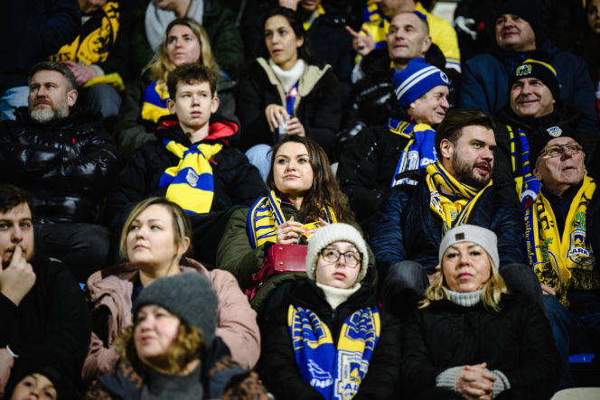 Arka Gdynia - Lechia Gdańsk: Zdjęcia kibiców z derbów Trójmiasta w ramach 23. kolejki PKO BP Ekstraklasy