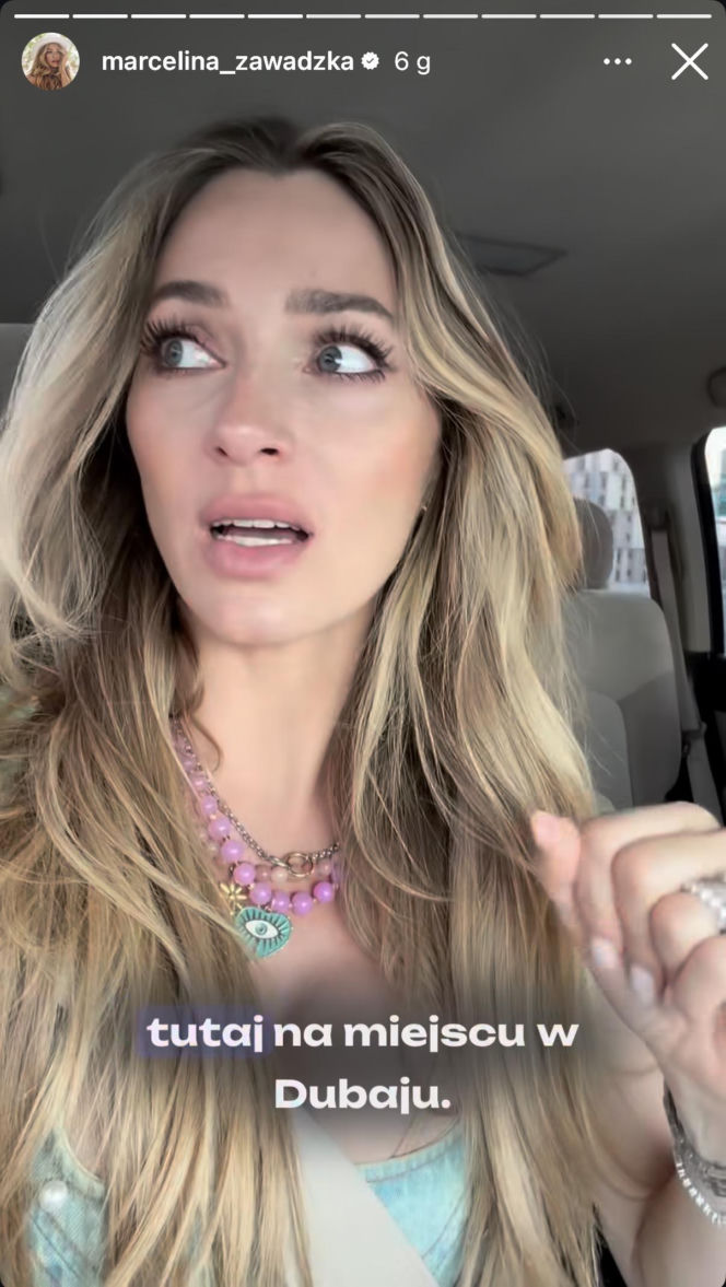 Marcelina Zawadzka w bombardowanym Dubaju