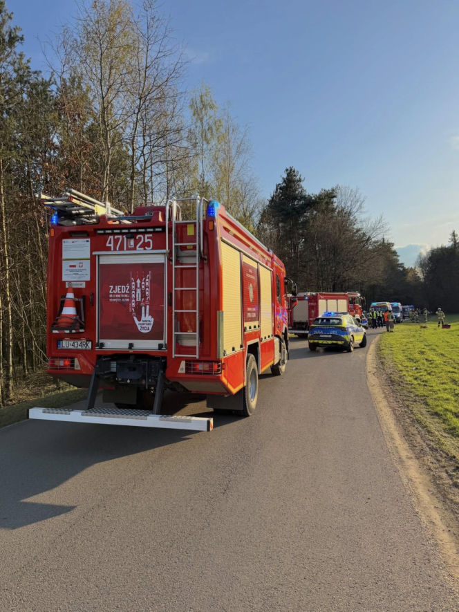 Wypadek w gminie Serokomla