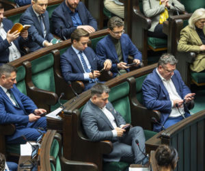 Sławomir Mentzen na zakupach w galerii