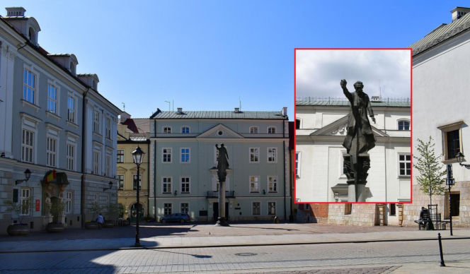 Kontrowersyjny pomnik zniknie z placu w Krakowie? Jego ustawienie wywołało burzę