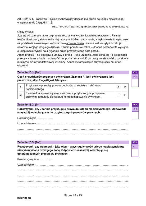 Matura WOS formuła 2023: arkusz CKE i odpowiedzi