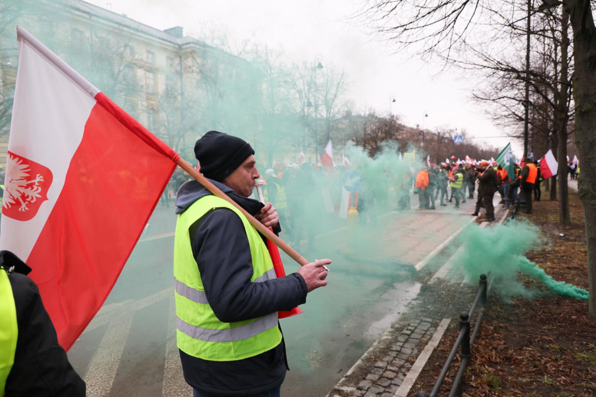 Protest rolników w Warszawie