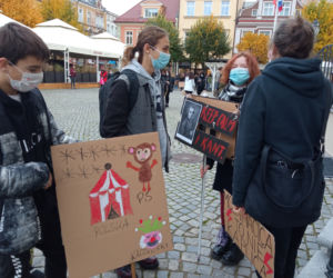środowy protest w Lesznie