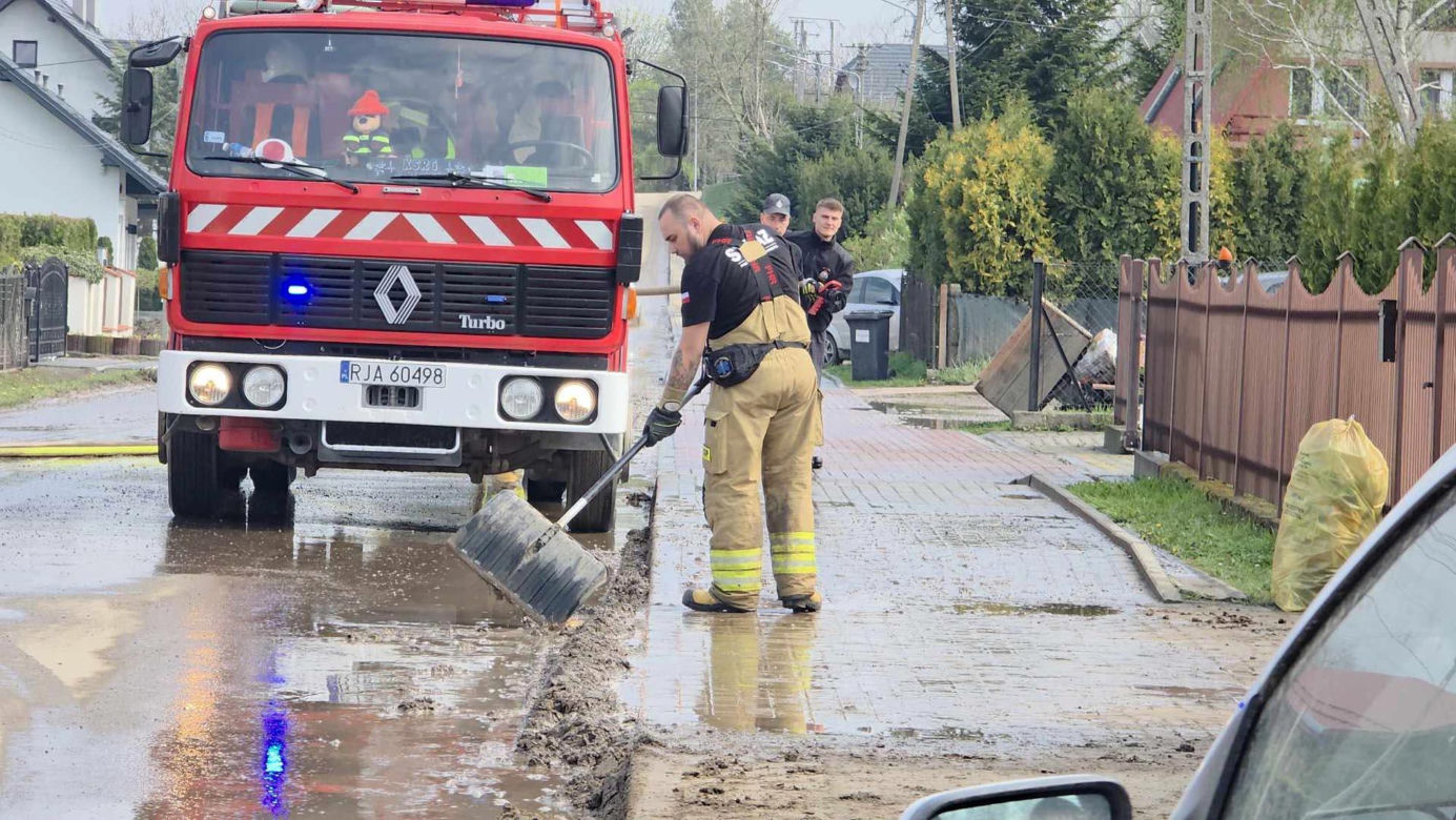 Pawłosiów po powodzi.