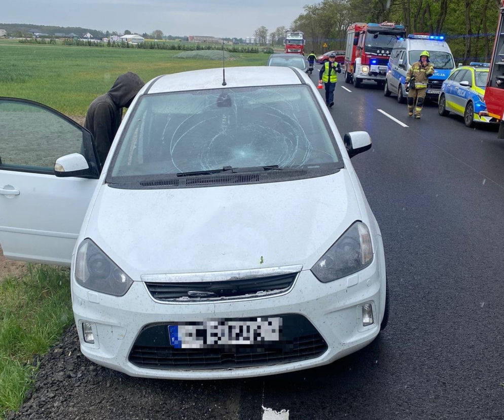 Wypadek w Potrzebowie. Kierowca osobówki potrącił rowerzystkę