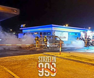 Groźny pożar na stacji benzynowej na autostradzie A4