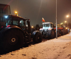 Protest rolników na spotkaniu z ministrem rolnictwa na Uniwersytecie w Siedlcach