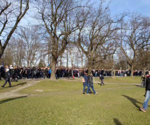 Przemarsz kibiców Cracovii na Wielkie Derby Krakowa 2019