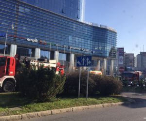 Wypadek motocyklisty przy Galerii Rzeszów
