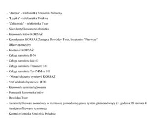 Stenogramy rozmów z wieżą