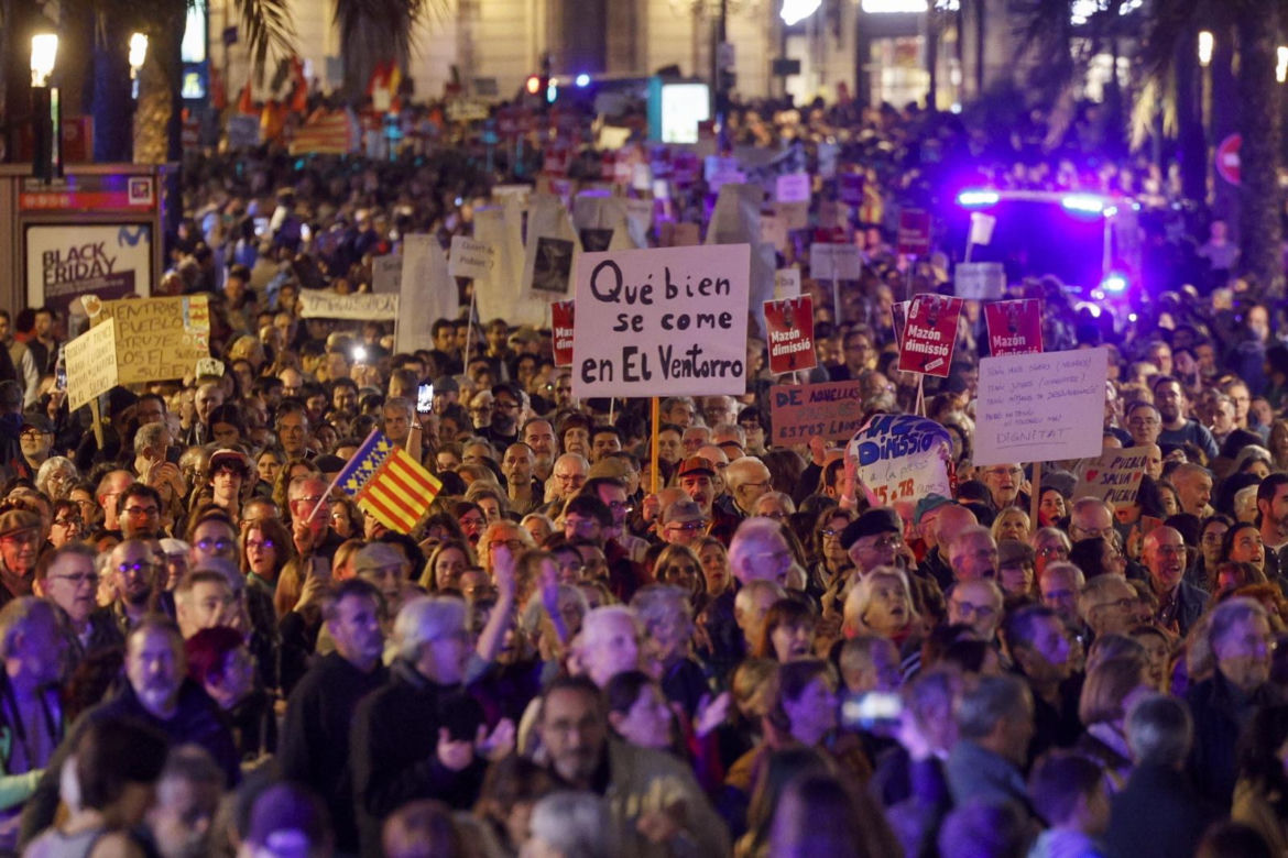 Protesty w Walencji po powodzi