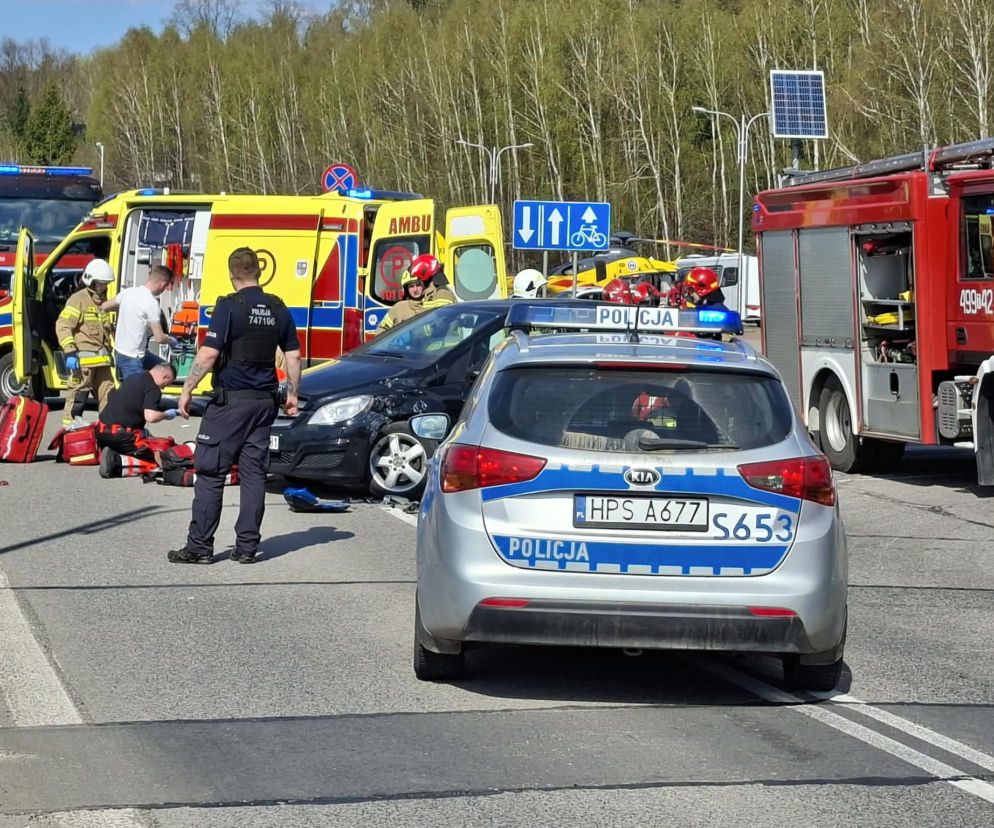 Krynki. Kolejny wypadek z udziałem motocyklisty. Na miejscu lądował LPR