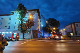 Pożar kamienicy w Świnoujściu. Ewakuowano 70 mieszkańców