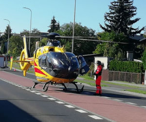 Wieluń. 11-latka potrącona na przejściu dla pieszych. Dziewczynkę zabrał śmigłowiec LPR