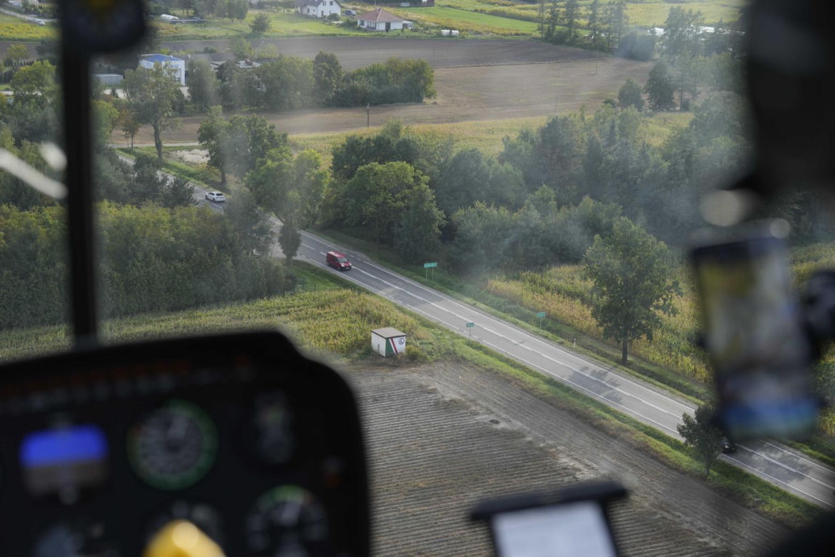 Lecieliśmy nad terenem, na którym ma powstać Centralny Port Komunikacyjny. Z góry widać problem, o którym się nie mówi