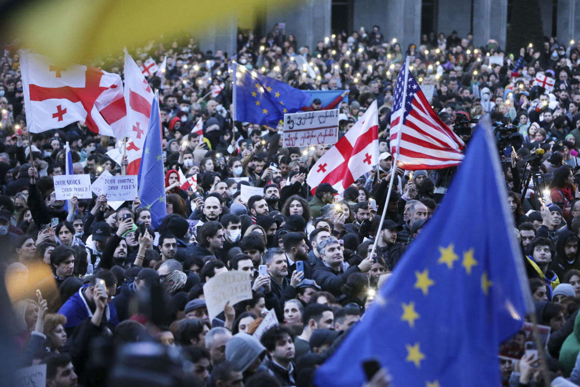 Protesty w Gruzji
