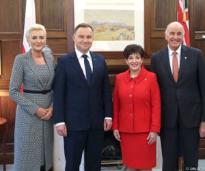 Agata Duda na wybiegu w Australii.
