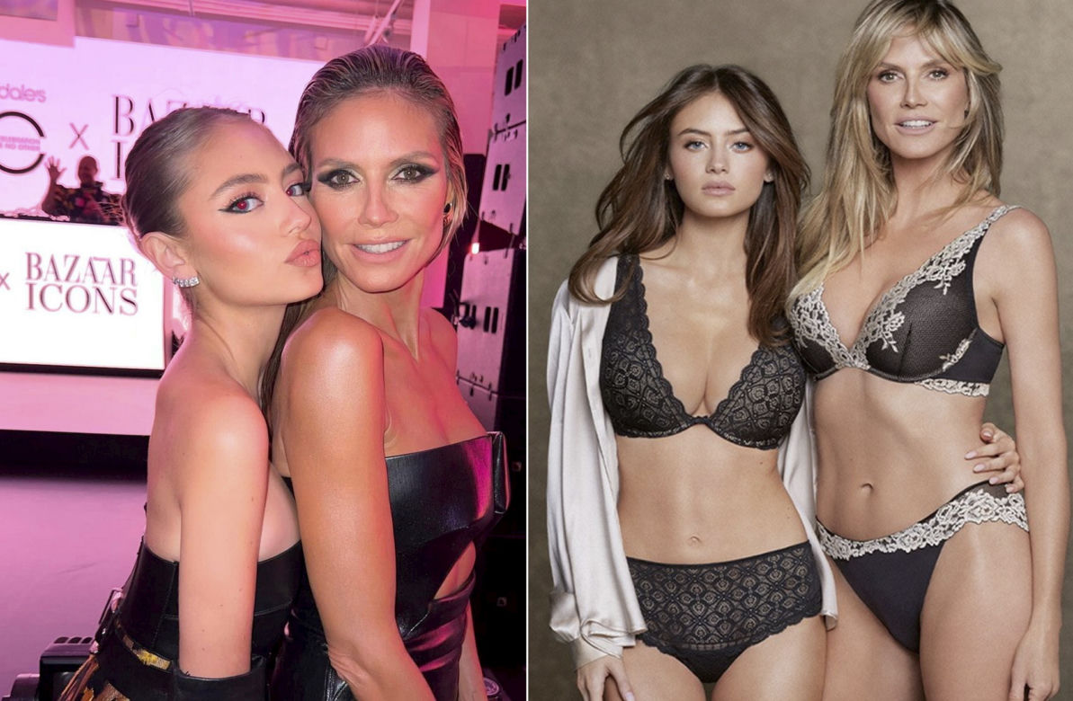 Córka z matką walczą w reklamie bielizny! Heidi Klum nadal piękniejsza?