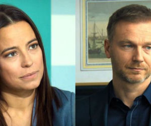 M jak miłość, odcinek 1369, Magda (Anna Mucha), Andrzej Budzyński (Krystian Wieczorek)