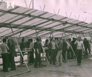Piwiarnia za „Zajazdem” na pl. Kromera, maj 1976 rok
