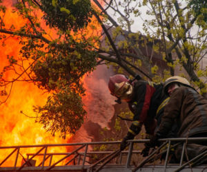 Ukraina. Ostrzał rakietowy miasta Charków