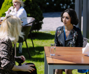 Na Wspólnej odc. 3318. Ilona Zdybicka (Anna Samusionek), kochanka Maksa - Paula (Helena Ganjalyan)