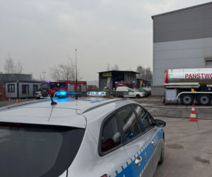 Pożar w Gliwicach. Spłonęły pomieszczenia stolarskie