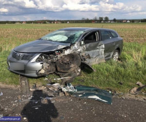 Koszmary wypadek w miejscowości Komorów, w gminie Syców