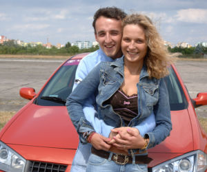 Edyta Witas i Robert Kubica