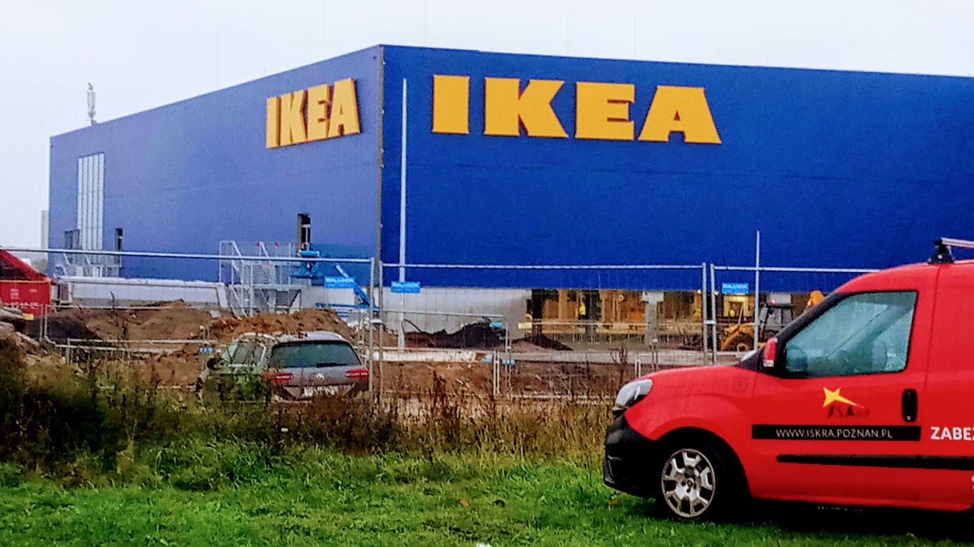 Budowa sklepu IKEA w Szczecinie - październik 2020