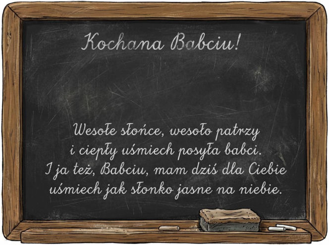 Kartka z życzeniami na Dzień Babci 2026