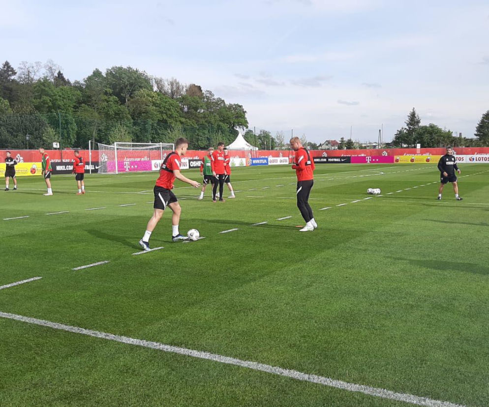 Reprezentacja Polski podczas obozu w Opalenicy przed EURO 2020
