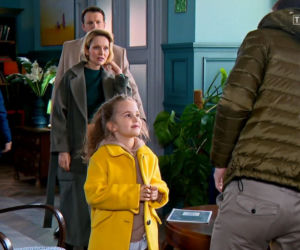 Barwy szczęścia odc. 2097. Paulinka (Lena Jastrzębska), Bożena (Marieta Żukowska), Łukasz (Michał Rolnicki), Bruno (Lesław Żurek)