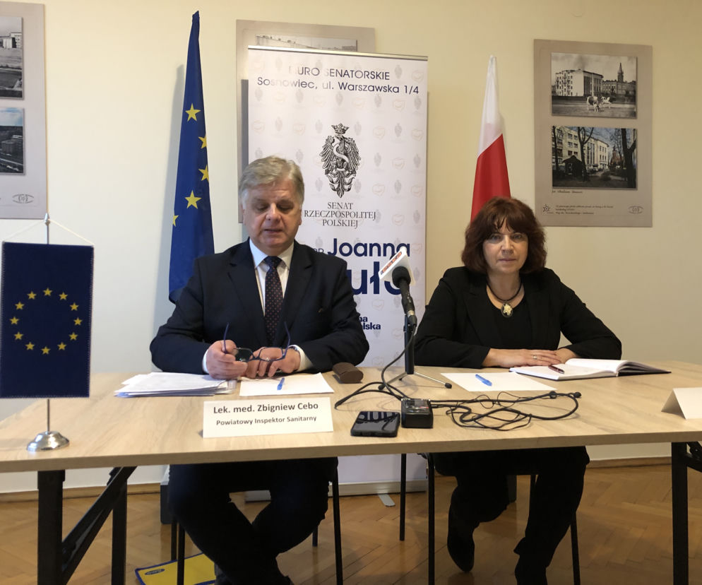 Konferencja prasowa z Powiatowym Inspektorem Sanitarnym w Sosnowcu