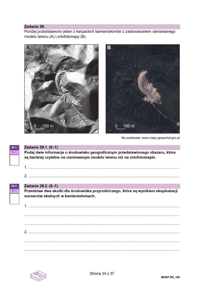 Matura 2026 geografia poziom rozszerzony - arkusz CKE