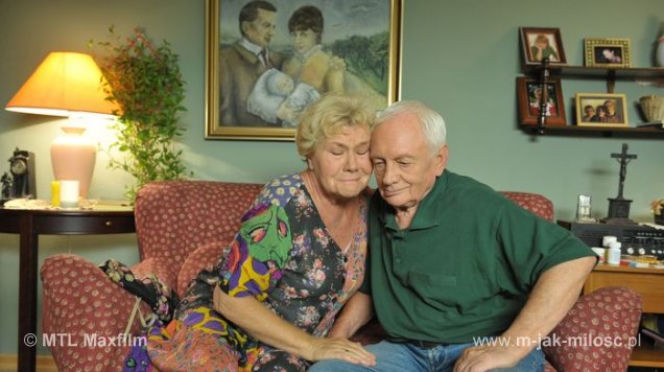 M jak miłość. Barbara (Teresa Lipowska) , Lucjan (Witold Pyrkosz) Mostowiakowie 