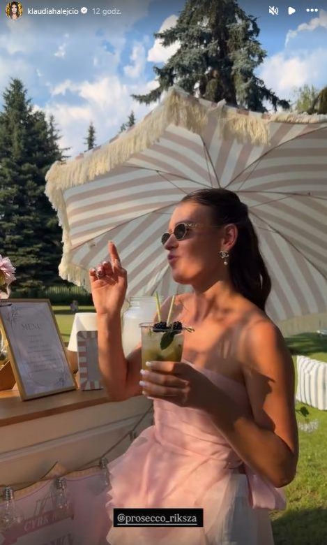 Klaudia Halejcio wyprawiła córce urodziny
