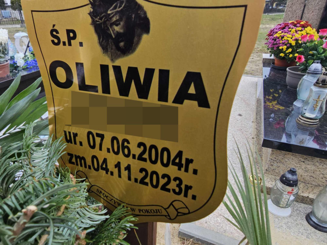 Bliscy pożegnali tragicznie zmarłą Oliwię