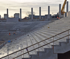 Postępy na budowie Stadionu Miejskiego w Szczecinie