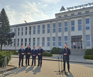 Minister Obrony Narodowej Władysław Kosiniak-Kamysz w Zakładach Mechanicznych w Tarnowie