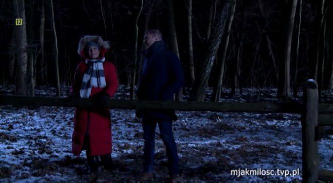 M jak miłość, odcinek 1371. Magda (Anna Mucha), Andrzej Budzyński (Krystian Wieczorek)